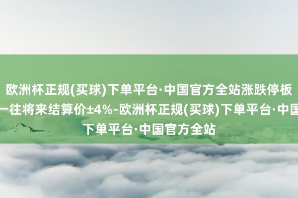 欧洲杯正规(买球)下单平台·中国官方全站涨跌停板幅度为上一往将来结算价±4%-欧洲杯正规(买球)下单平台·中国官方全站