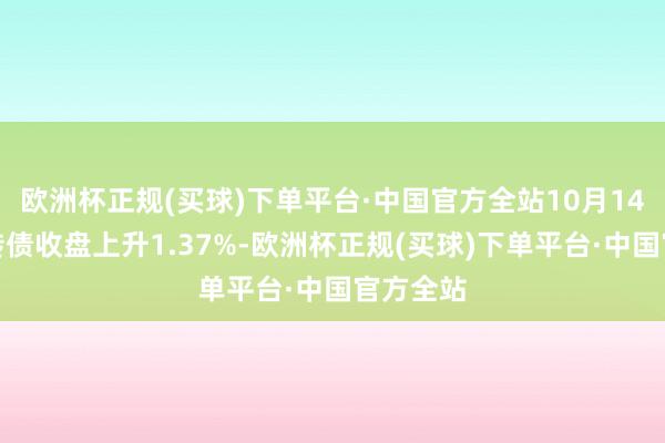 欧洲杯正规(买球)下单平台·中国官方全站10月14日皖天转债收盘上升1.37%-欧洲杯正规(买球)下单平台·中国官方全站