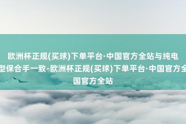 欧洲杯正规(买球)下单平台·中国官方全站与纯电车型保合手一致-欧洲杯正规(买球)下单平台·中国官方全站