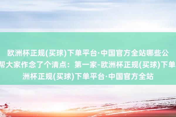 欧洲杯正规(买球)下单平台·中国官方全站哪些公司事迹好呢？廖哥帮大家作念了个清点：第一家-欧洲杯正规(买球)下单平台·中国官方全站