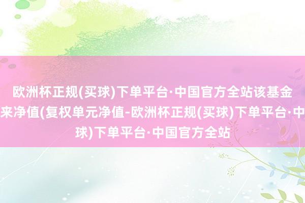 欧洲杯正规(买球)下单平台·中国官方全站该基金近五个往将来净值(复权单元净值-欧洲杯正规(买球)下单平台·中国官方全站